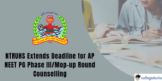 AP NEET PG Counselling: NTRUHS Extends Dates for Phase III/Mopup Round Web Options